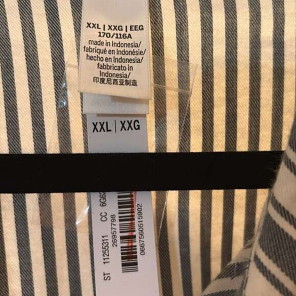 PINK Victoria's Secret XXL Striped Sleep Shirt Button Down - Picture 7 of 7